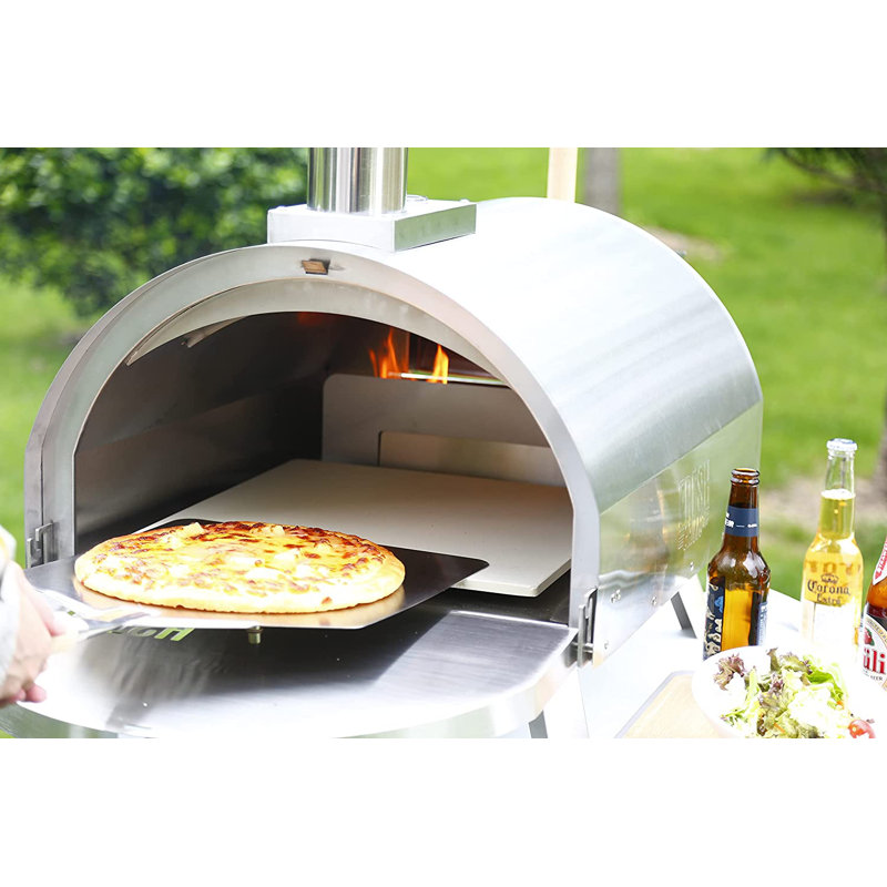Fresh Grills Stainless Steel Countertop Wood-Burning Pizza Oven