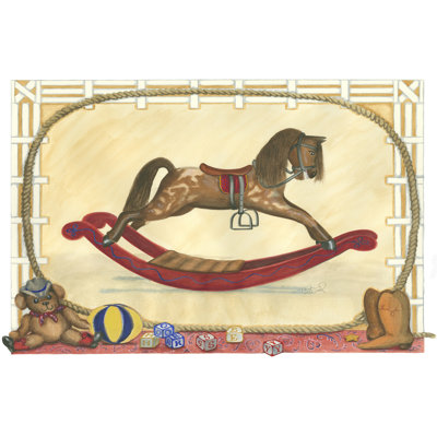 Rocking Horse (D) II - Wrapped Canvas Painting