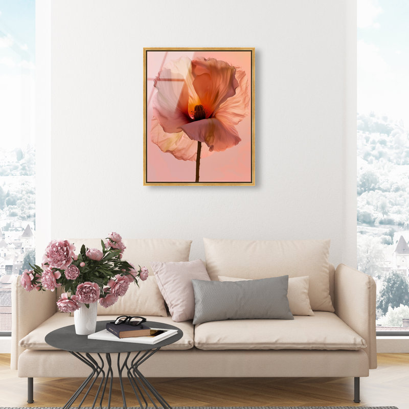 Amber Radiance I Print, 37"H x 31"W, Gold Floater Frame