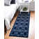 Glam Navy Blue Silver Area Rug