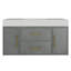  Meuble-lavabo simple 40 po avec comptoir en quartz et lavabo en céramique-492052091