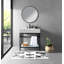 Meuble-lavabo 30 po en marbre de Carrare naturel avec lavabo, structure en acier inoxydable noir et tablette en verre-1556390638-1572645740
