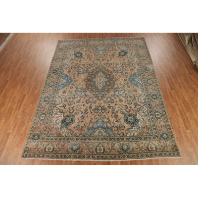 Vintage Wool Floral  Traditional Area Rug 10x13
