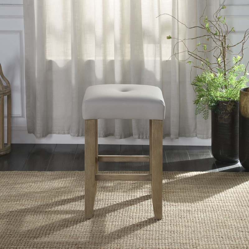 Tennille Solid Wood Accent Stool