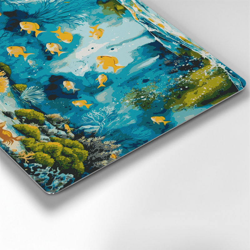 Art mural vert en métal Hawaiian Tide Pools, H 20 po x l 24 po