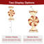 Décoration de Noël 6 pi avec 74 lumières DEL scintillantes