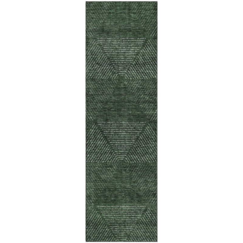 Premium Machine Washable Prisco Fern Rug, Runner 2'3" x 7'6"