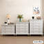 Armoire d'appoint en bois manufacturé blanc massif-1232165060