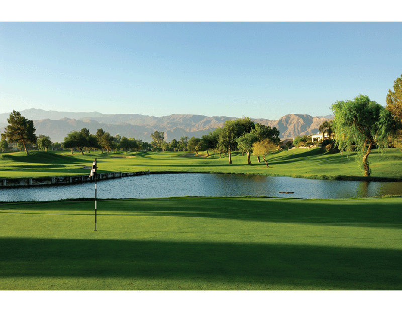 Affiche brillante Palm Springs Golf Course, H 16 po x l 24 po x P 0,1 po