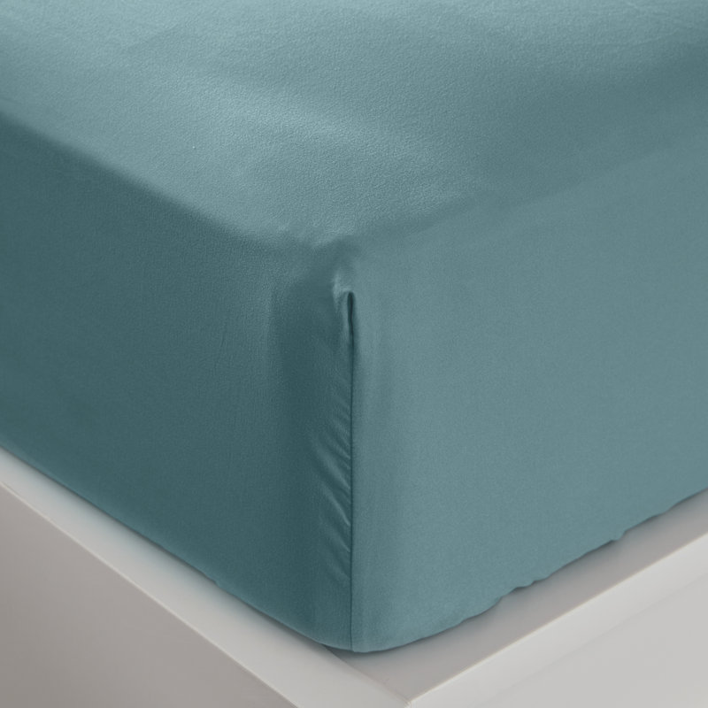  Ensemble de draps en microfibre à température régulée, Ensemble de draps pour lit simple + drap-housse + , Bleu sarcelle