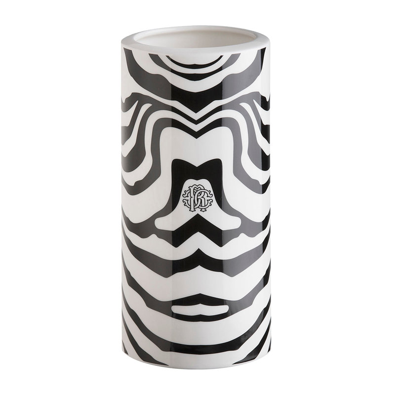 Vase ZEBRAGE, 7.75" H x 3.75" W x 3.75" D