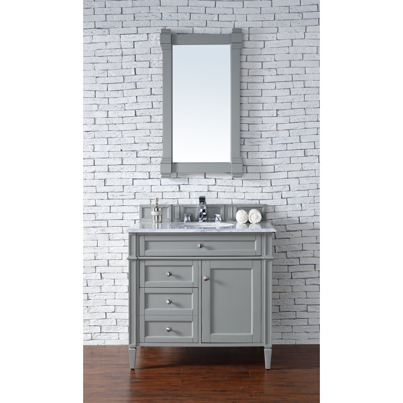 Brittany 36'' W Single Bathroom Vanity Base, Urban Grey