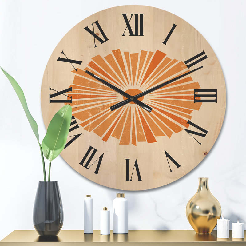 Horloge murale Minimal Radiant Sun I, Petit