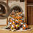 Washable Halloween candy Desserts Area Rug-1594540113