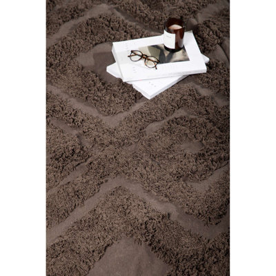No Pattern And Not Solid Colour Hand Woven 300cm X 200cm Area Rug