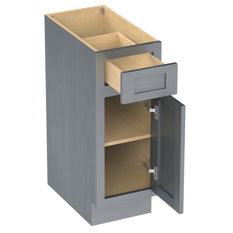 Base de meuble-lavabo simple autoportante 12 po 12 po, Argent