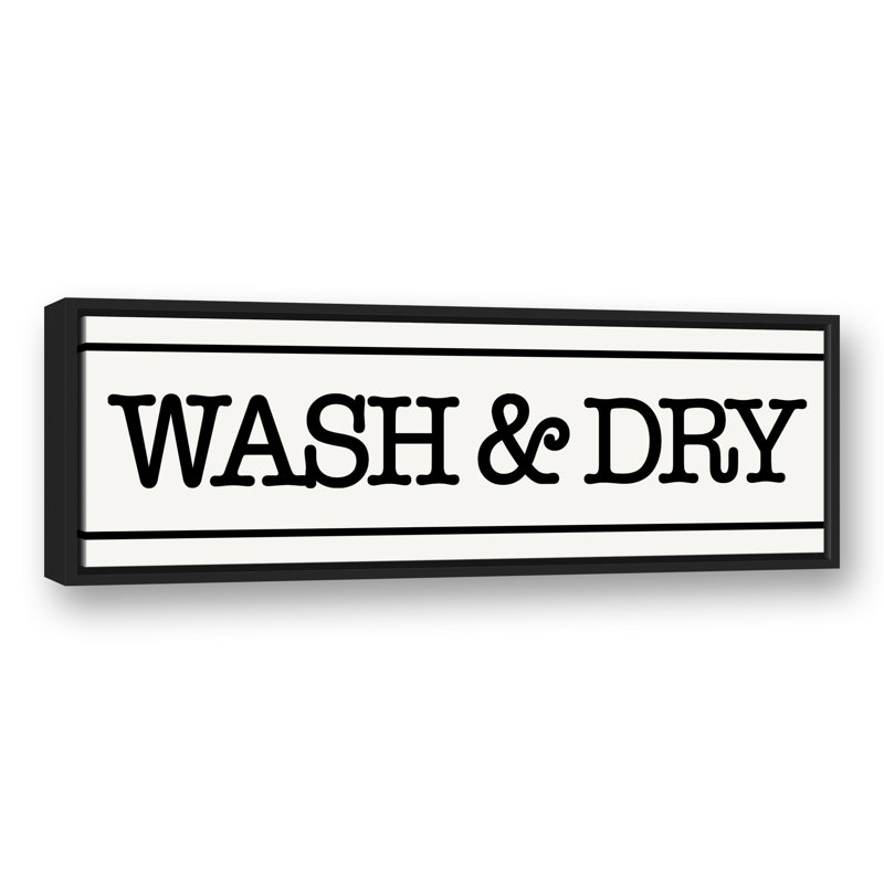 " Wash And Dry Sign "