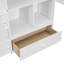 Lit mezzanine en bois massif Kasra Kids avec bureau, Ã©tagÃ¨res de rangement et tiroirs-323634170