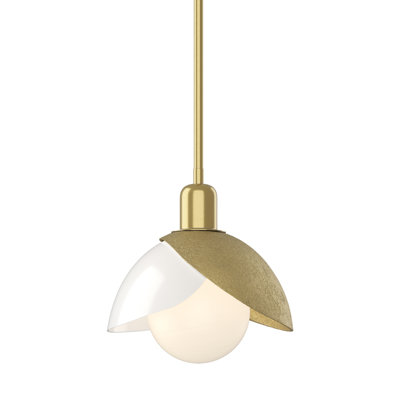Brooklyn 1 - Light Single Geometric Art Glass Pendant