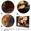 «Orange Black Music Melodic Strings», reproduction encadrée sur toile-595782409-595782410