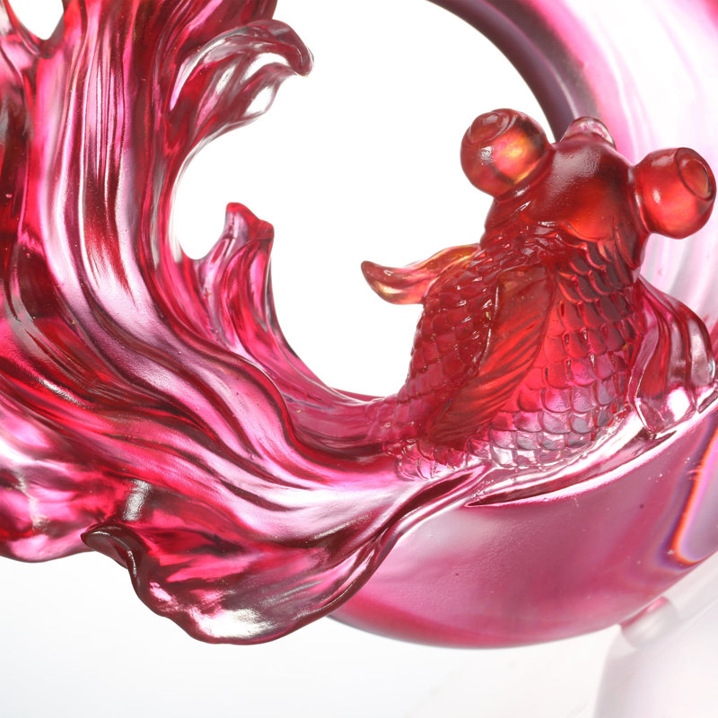 LIULI Crystal, Goldfish Sculpture | In Fulfillment