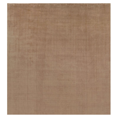 Textural Hand Knotted Silk Area Rug