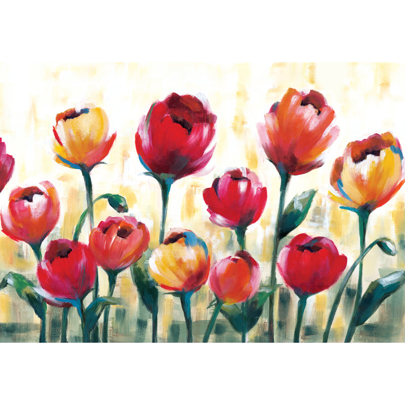 Flower Power - Wrapped Canvas Painting, 51cm H x 76cm W x 3.8cm D