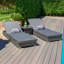 Blaisdell Sunlounger Set - Grey