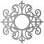 Médaillon de plafond percé en PVC de qualité architecturale Dijon 22 po x P 7 1/8 po x P 3/4 po-40712842-40714809