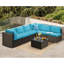 Ensemble de conversation modulaire avec coussins 7 pièces Taloga-1361288473