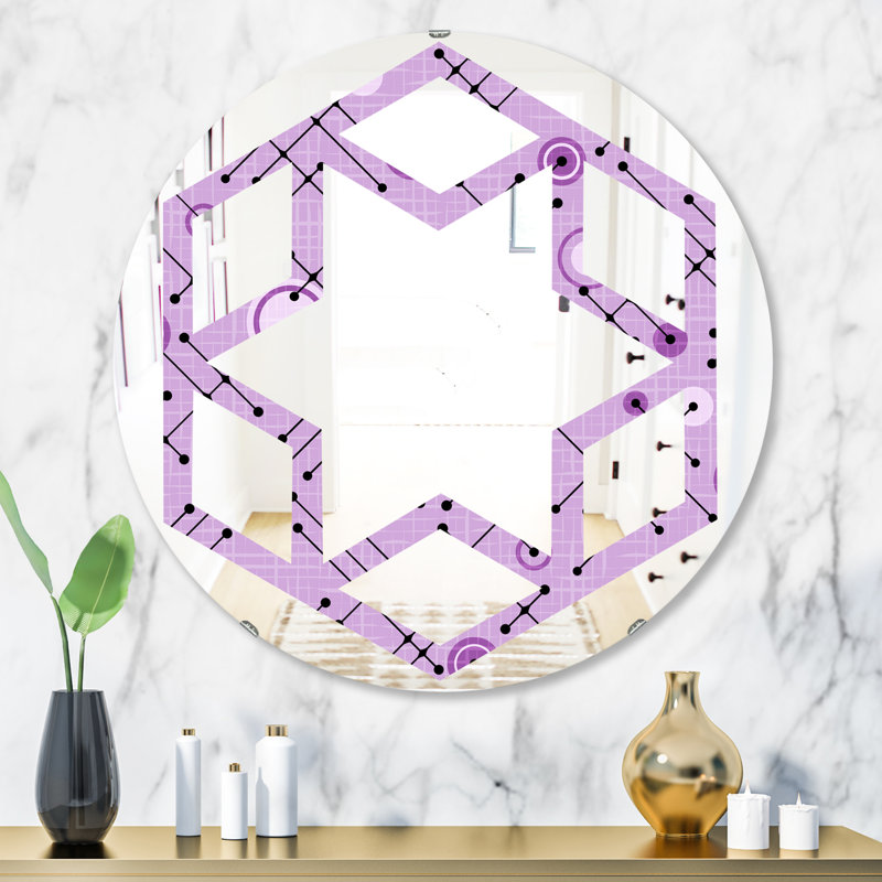 Miroir mural Hexagon Star 1950, H 31,5 po x l po
