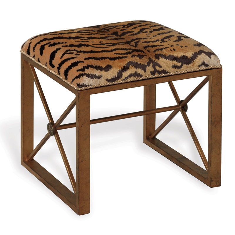 Scalamandre Maison Upholstered Dining Bench, Gold