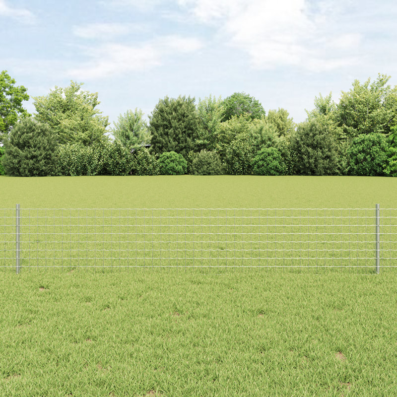 Fence Posts 5 Pcs U-Channel Steel, Silver, 40cm H x 8.5cm W