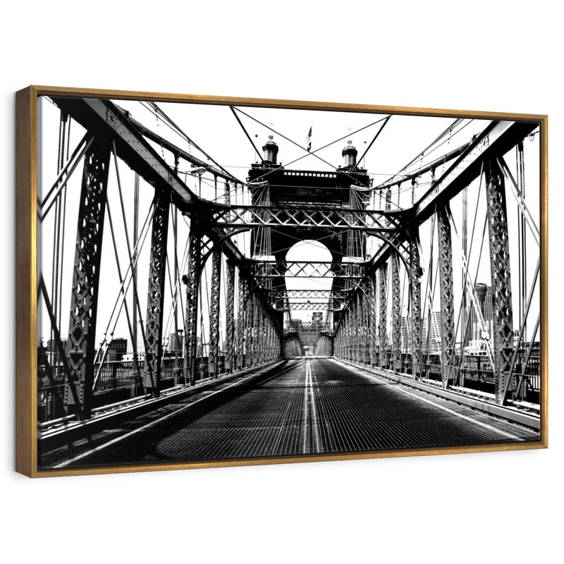BW Roebler Bridge, Cadre flottant doré, 31 po x 21 po