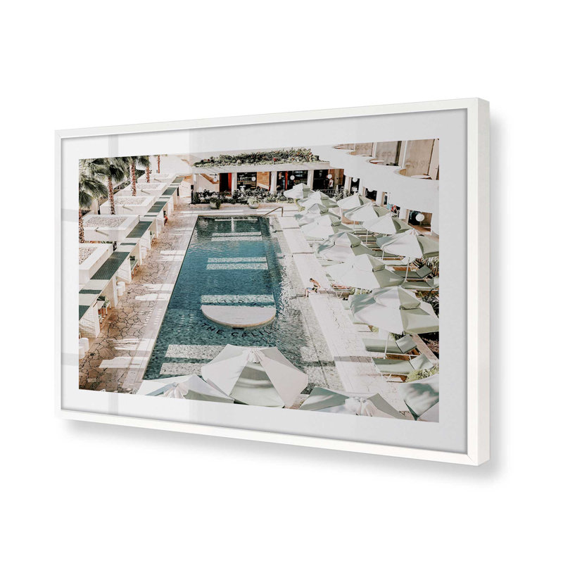 Imprimé Sunlit Retreat, Cadre simple blanc opaque, H 12 po x l 15 po x P 1,25 po
