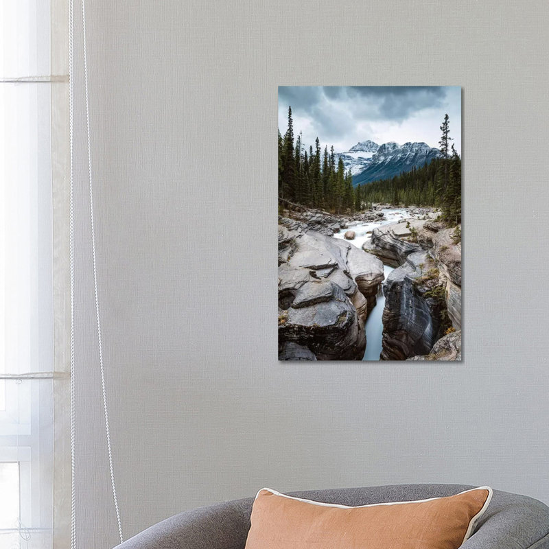 Mistaya Canyon In The Rockies by Matteo Colombo - Wrapped Canvas Print, 66.04 cm H x 45.72 cm W x 3.175 cm D