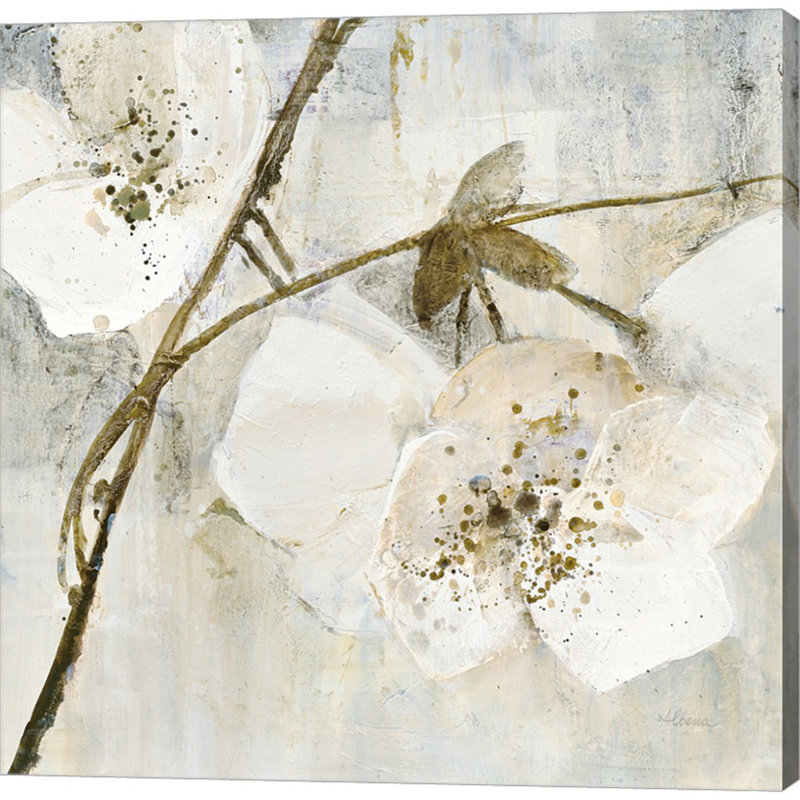 Elegance II Greige - reproduction sur toile tendue, H 24 po x l 24 po x P 1,5 po