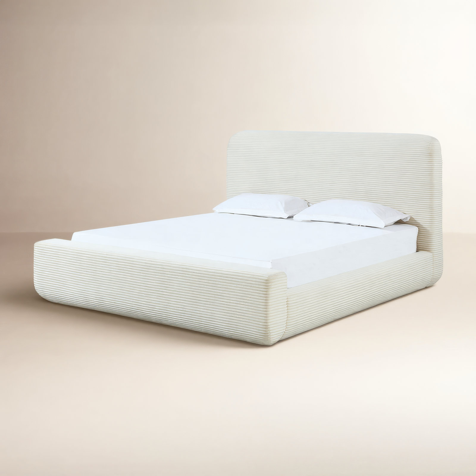 Upholstered Platform Bed, Queen