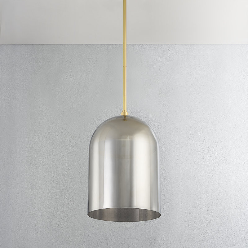 DORVAL 1 LIGHT PENDANT, 24" H x 13" W x 13" D