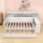 Wooden Daybed with Storage Shelves,  Trundle Bed and Study Desk-1630810309-1630810304