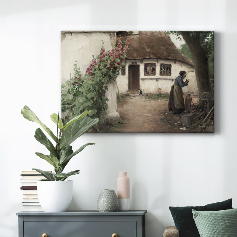 " Vintage Landscape -DLVI ", 13" H x 19" W x 1.5'' D, Wrapped Canvas