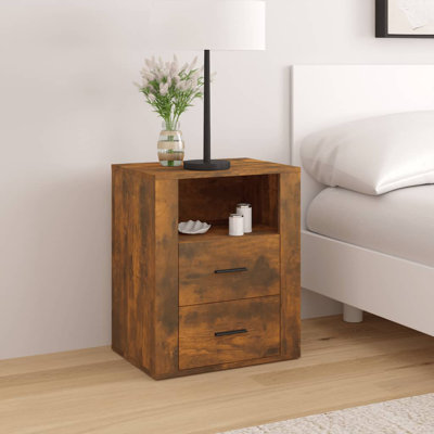 Jannika 50cm W Manufactured Wood Bedside Table