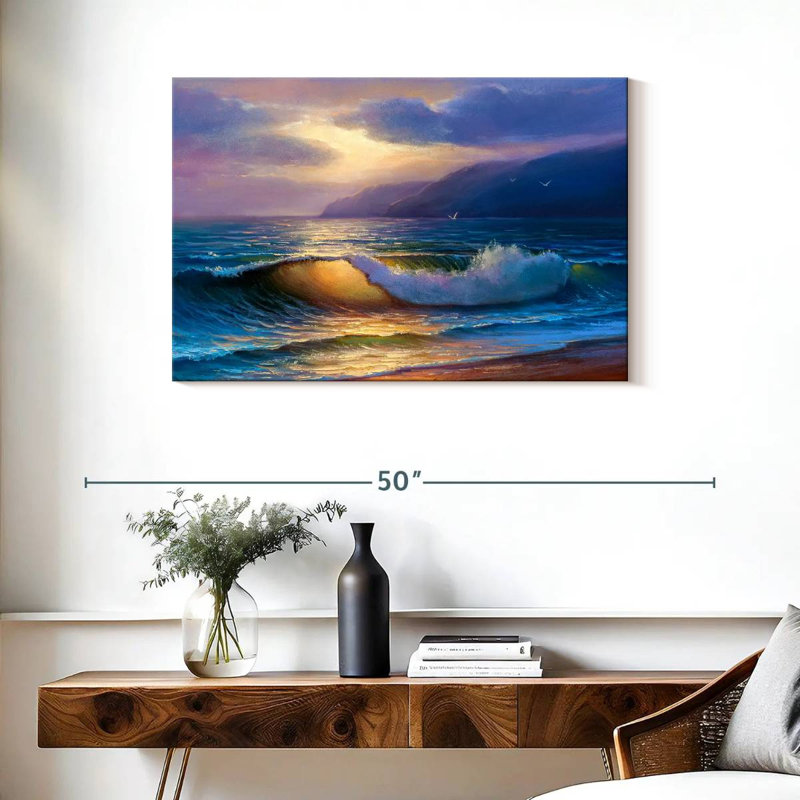Waves On Gillard, 24'' H x 36'' W