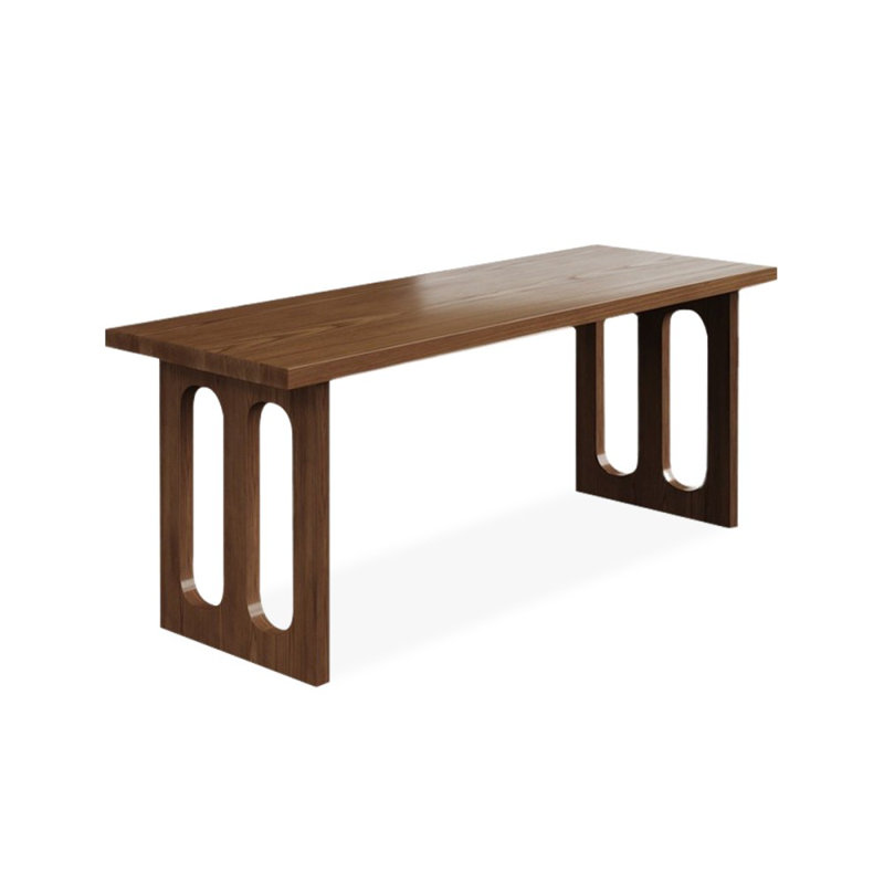 Bureaux rectangulaires en bois massif noyer clair, H 29,53 po x l 62,99 po x P 23,62 po