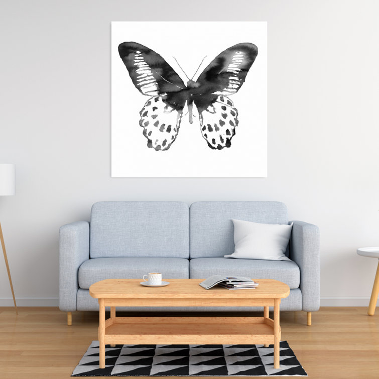 Begin Edition International Inc. Black Butterfly On Canvas Painting ...