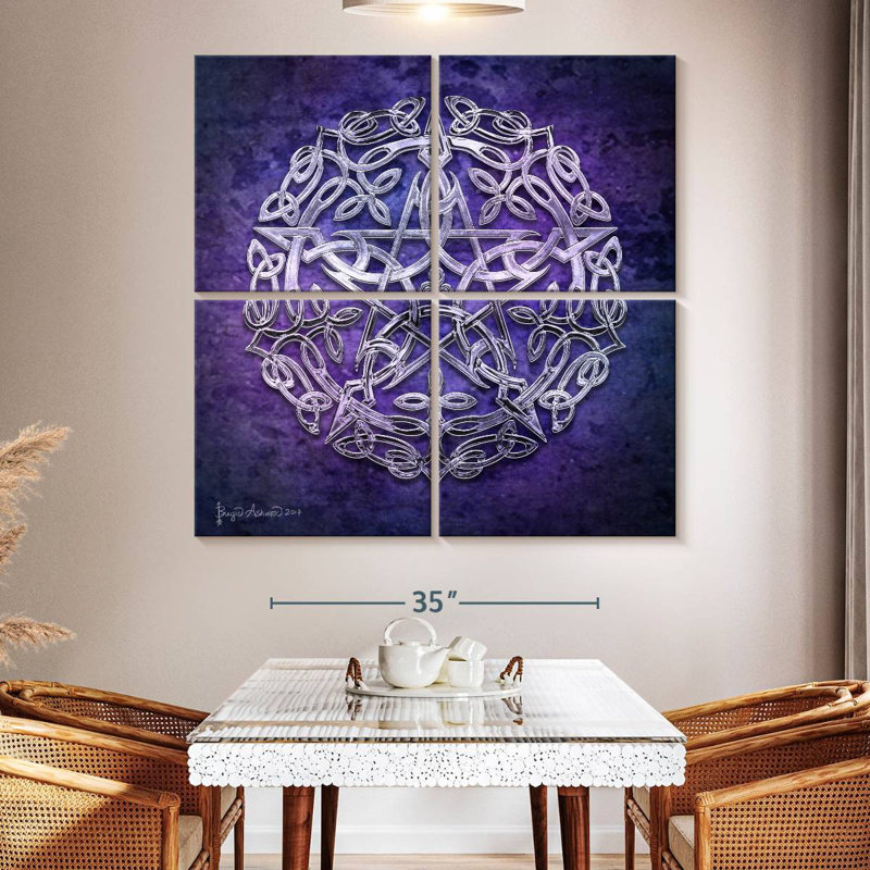 Kelan Silver Pentacle, 50" H x 50" W