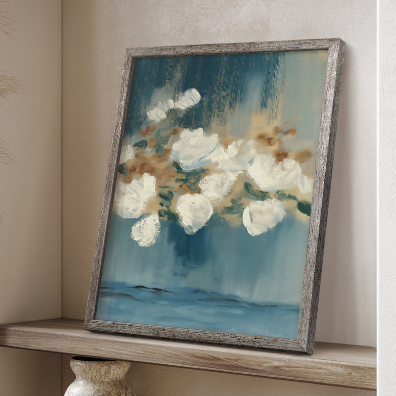 «FLORAL Series», reproduction encadrée en bois massif, H 11 po x l 9 po