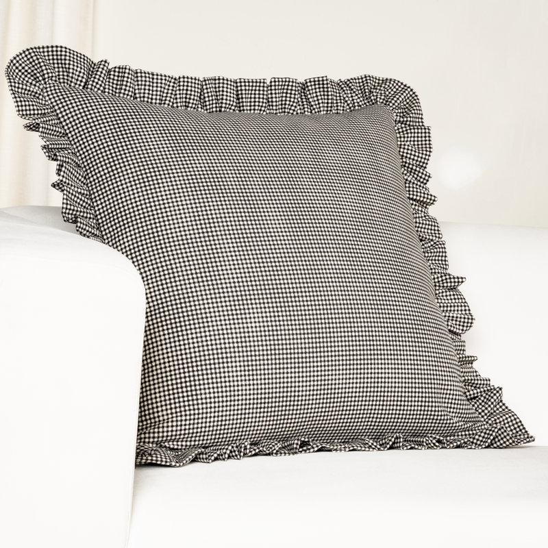 Coussin Birch Lane, Polyester, Noir, noir, noir, noir