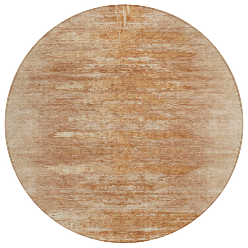 Yahani Washable Indoor / Outdoor Rug, Round 8'