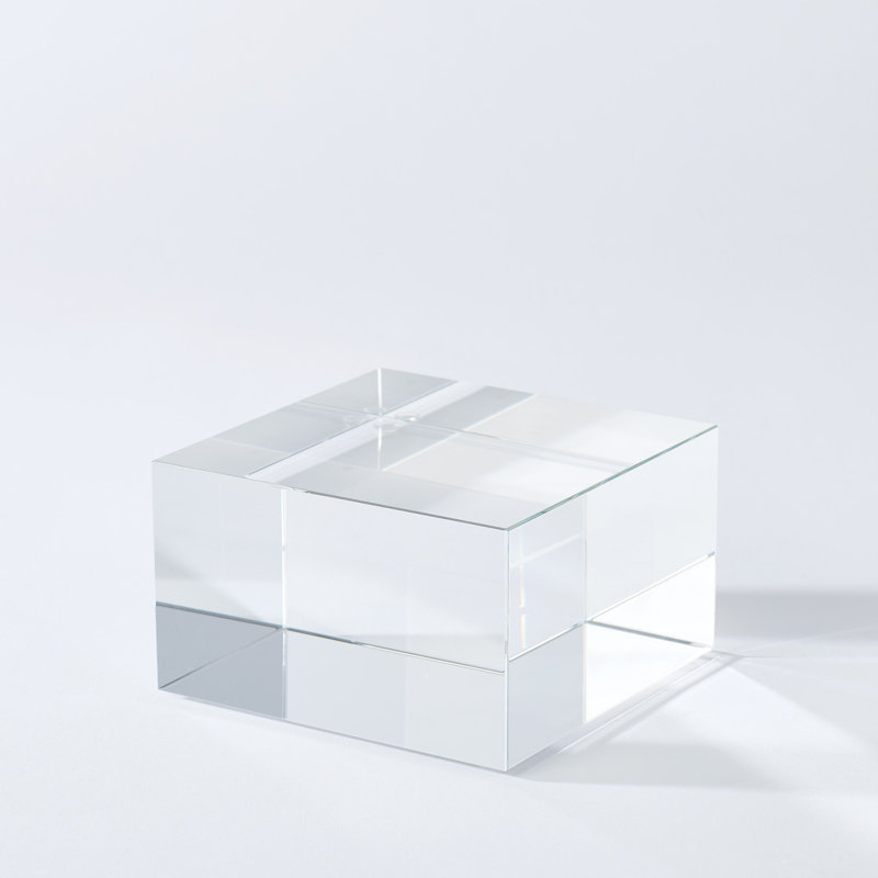 Crystal Cube Riser, 3" H x 5" W x 5" D